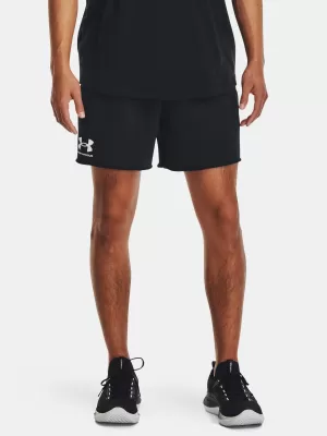 Pantaloni scurți pentru bărbați UNDER ARMOUR RIVAL TERRY 6IN SHORT 1382427-001 NEGRU