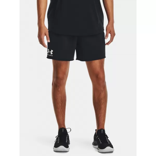  Pantaloni scurți pentru bărbați UNDER ARMOUR RIVAL TERRY 6IN SHORT 1382427-001 NEGRU 