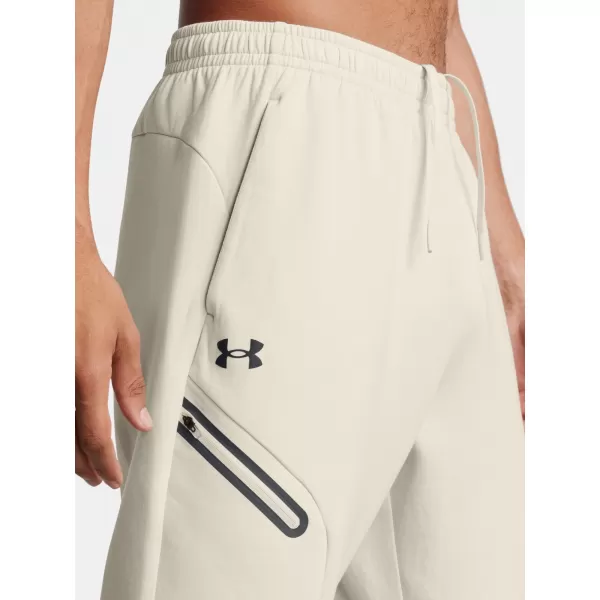  Pantaloni de trening pentru bărbați UNDER ARMOUR UNSTOPPABLE FLC JGR EU 1389353-110 ALB 