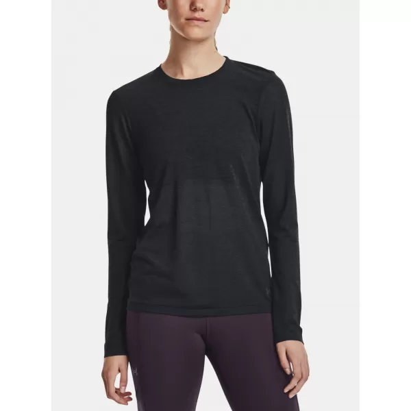 Tricou pentru femei UNDER ARMOUR SEAMLESS STRIDE LS 1375699-001 NEGRU 