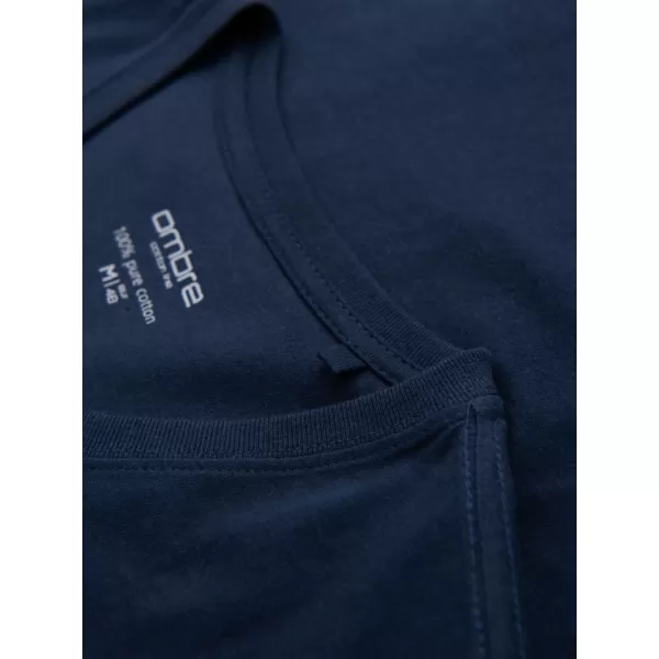  Cămaşă OMBRE OM-TSBS-0237 ALBASTRU MARIN 