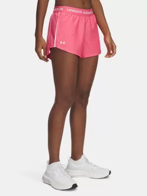 Pantaloni scurți de damă UNDER ARMOUR TECH PLAY UP SHORTS 1389882-672 ROZ