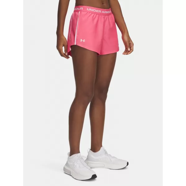  Pantaloni scurți de damă UNDER ARMOUR TECH PLAY UP SHORTS 1389882-672 ROZ 