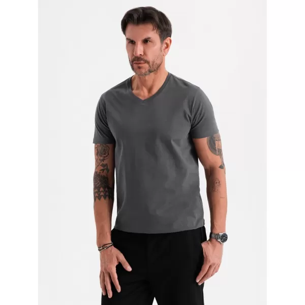  Cămaşă OMBRE OM-TSBS-0237 GRAFIT 