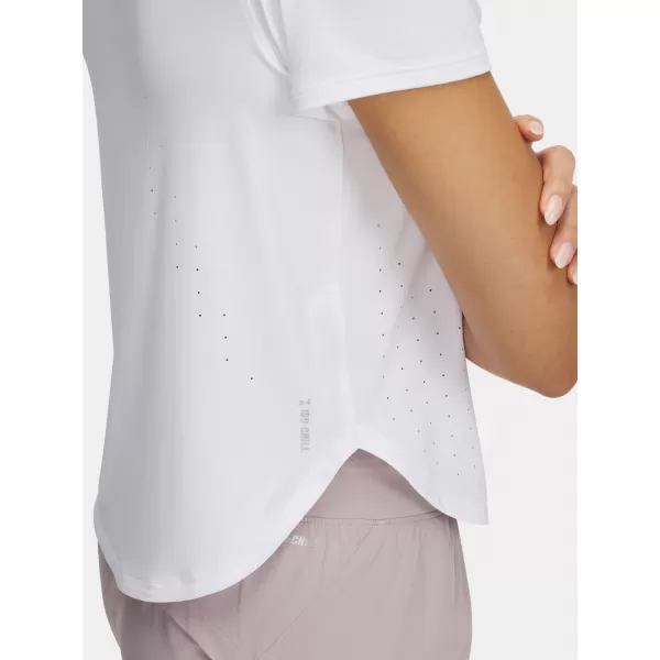  Tricou pentru femei UNDER ARMOUR LAUNCH ELITE SHORTSLEEVE 1389564-100 ALB 