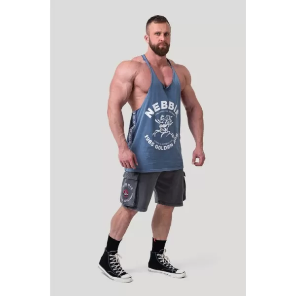  Lărgiș spate muscular spalat GOLDEN AGE 791 BLUE Nebbia 