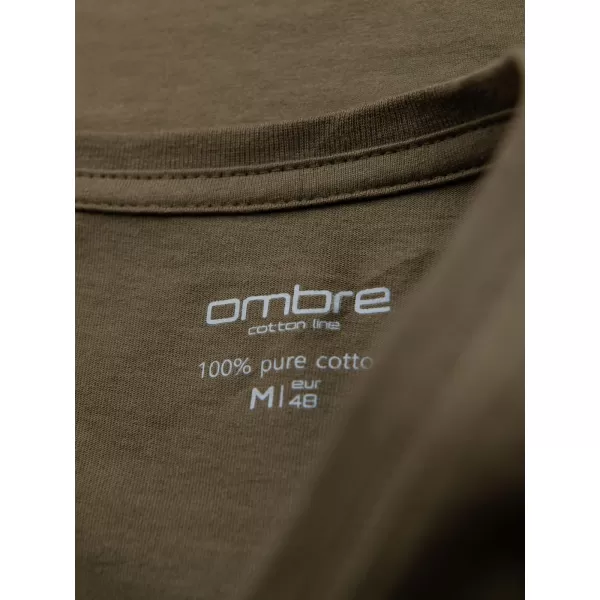  Cămaşă OMBRE OM-TSBS-0237 MĂSLIN ÎNTUNECAT 