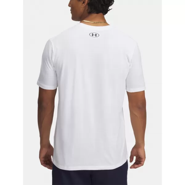  Tricou pentru bărbați UNDER ARMOUR M STACKED LOGO SS 6000211-100 ALB 