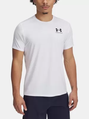 Tricou pentru bărbați UNDER ARMOUR HEATGEAR FITTED SS 6000939-100 ALB