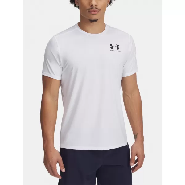  Tricou pentru bărbați UNDER ARMOUR HEATGEAR FITTED SS 6000939-100 ALB 
