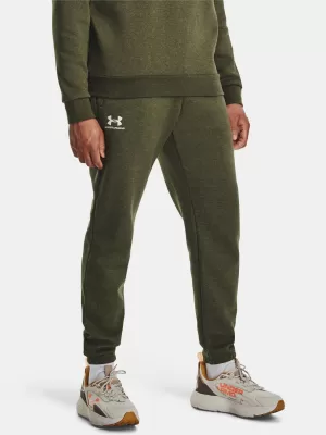 Pantaloni de trening pentru bărbați UNDER ARMOUR ESSENTIAL FLEECE JOGGER 1373882-391 VERDE