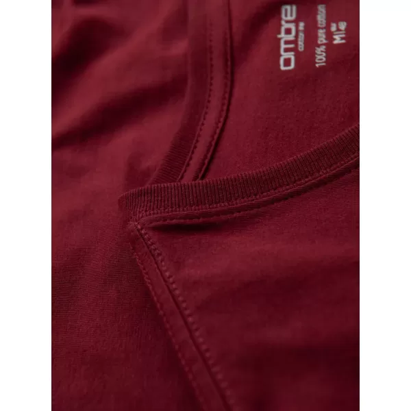  Cămaşă OMBRE OM-TSBS-0237 MARO 