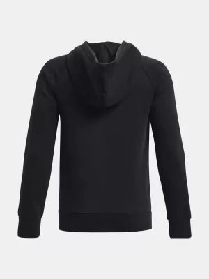 Hanorac pentru băiat UNDER ARMOUR RIVAL FLEECE FZ HOODIE 1379794-001 NEGRU