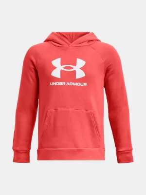 Hanorac pentru băiat UNDER ARMOUR RIVAL FLEECE BL HOODIE 1379791-690 ROŞU