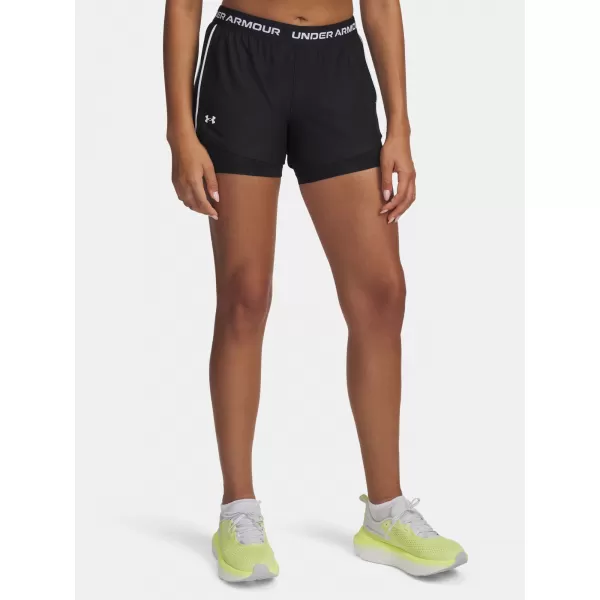  Pantaloni scurți de damă UNDER ARMOUR TECH PLAY UP 2IN1 SHORTS 1389895-001 NEGRU 