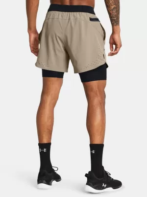 Pantaloni scurți pentru bărbați UNDER ARMOUR VANISH ELITE 2IN1 SHORT 1378604-203 MARO
