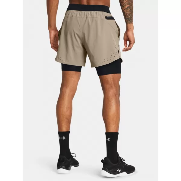  Pantaloni scurți pentru bărbați UNDER ARMOUR VANISH ELITE 2IN1 SHORT 1378604-203 MARO 