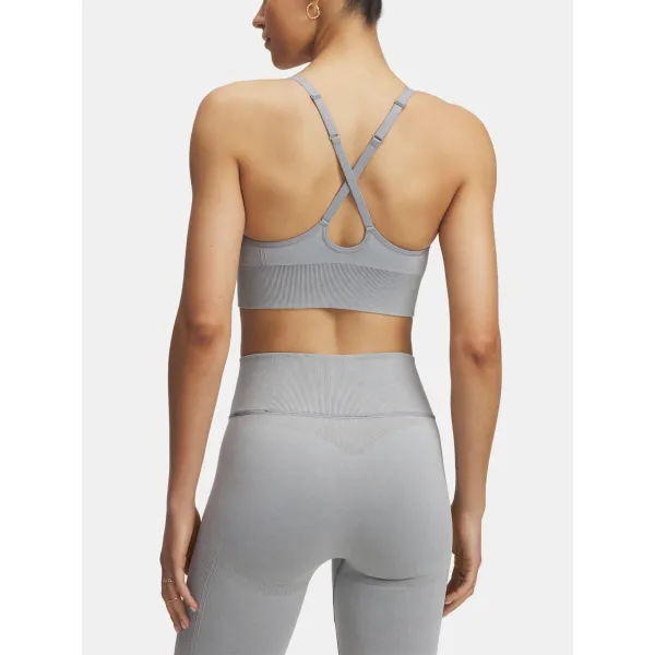  Sutien de damă UNDER ARMOUR VANISH SEAMLESS WASHED LOW 1388111-001 GRI 