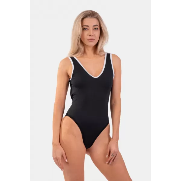  Costum de baie complet negru stil francez 460 BLACK Nebbia 