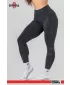 Jambiere spalate cu talie inalta GYM WARRIOR 776 BLACK Nebbia
