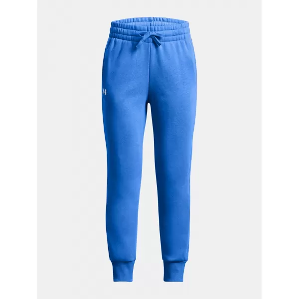  Pantaloni de trening pentru fete UNDER ARMOUR RIVAL FLEECE JOGGERS 1379525-464 ALBASTRU 