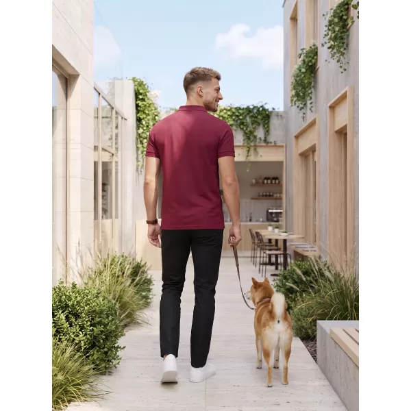  Mens t -thirt cu guler ALTISPORT NoPrint NP/ALM302 GRANAT 