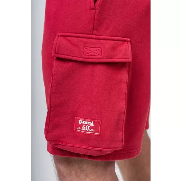  Pantaloni scurți cargo largi spălați LEGACY 787 RED Nebbia 