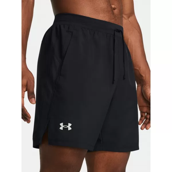  Pantaloni scurți pentru bărbați UNDER ARMOUR LAUNCH 7 UNLINED SHORTS 1382622-001 NEGRU 