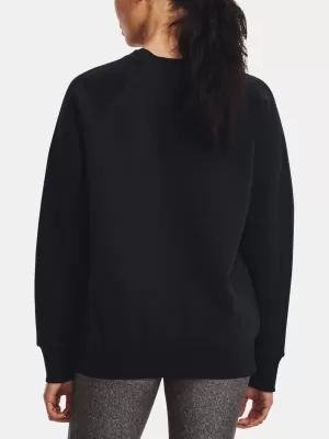 Hanorac de dama UNDER ARMOUR RIVAL FLEECE CREW 1379508-001 NEGRU