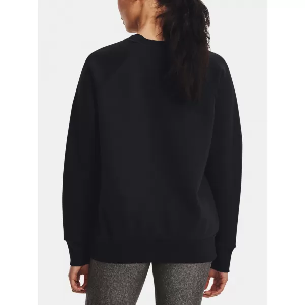  Hanorac de dama UNDER ARMOUR RIVAL FLEECE CREW 1379508-001 NEGRU 