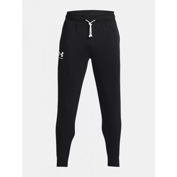  Pantaloni de trening pentru bărbați UNDER ARMOUR RIVAL TERRY JOGGER 1380843-001 NEGRU 