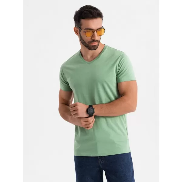  Cămaşă OMBRE OM-TSBS-0237 VERDE 