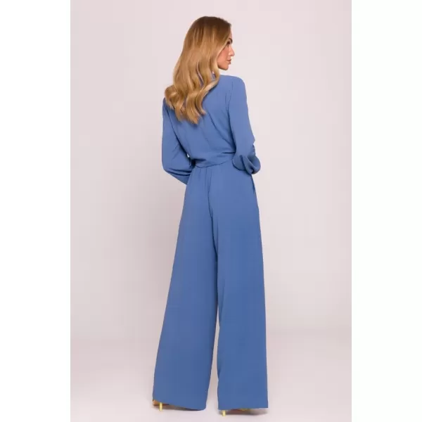  Crop top de damă MOE M861 BLUGI 