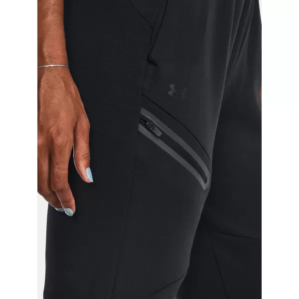  Pantaloni de trening pentru femei UNDER ARMOUR UNSTOPPABLE FLC JOGGER 1379846-001 NEGRU 