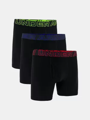 Boxeri pentru bărbați UNDER ARMOUR M PERF COTTON 6IN (3KS) 1383889-004 NEGRU