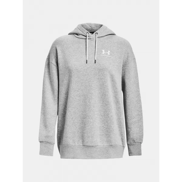  Hanorac de dama UNDER ARMOUR ESSENTIAL FLC OS HOODIE 1379495-012 GRI 