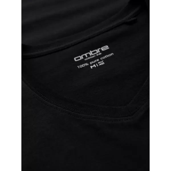 Cămaşă OMBRE OM-TSBS-0237 NEGRU 