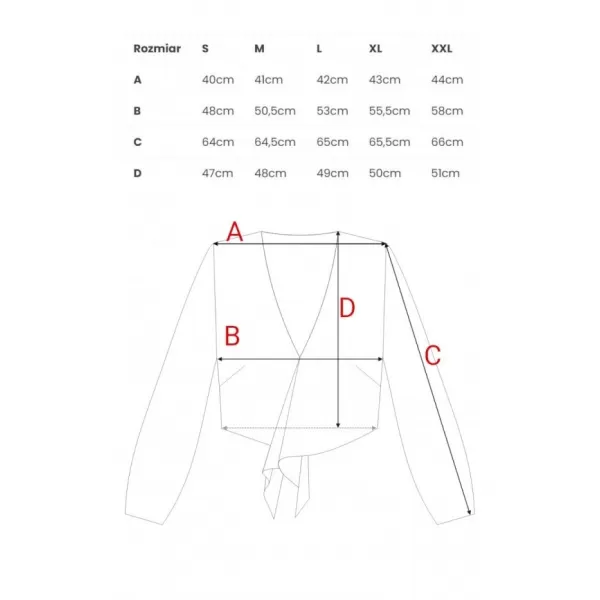  Crop top de damă MOE M861 BLUGI 