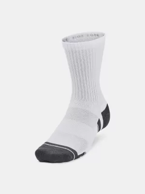 Șosete UNDER ARMOUR PERFORMANCE COTTON 3P MID 1379530-100 ALB