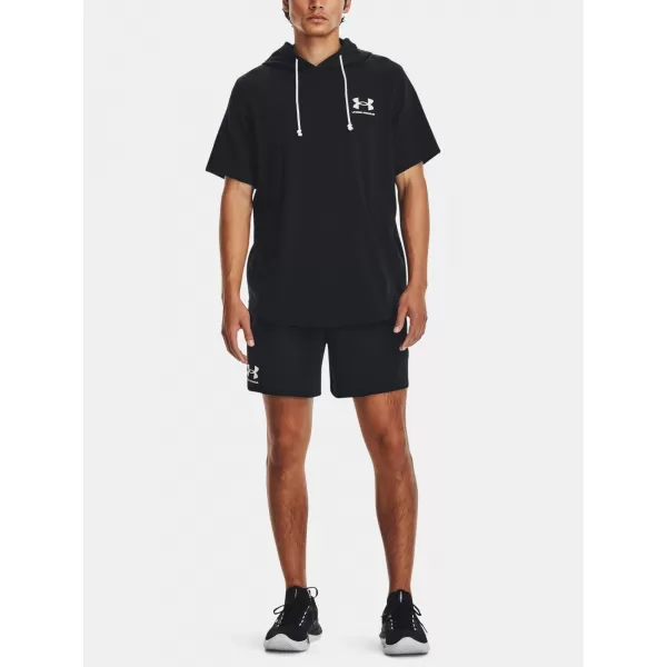  Pantaloni scurți pentru bărbați UNDER ARMOUR RIVAL TERRY 6IN SHORT 1382427-001 NEGRU 