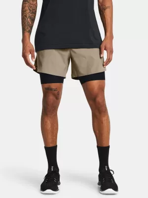 Pantaloni scurți pentru bărbați UNDER ARMOUR VANISH ELITE 2IN1 SHORT 1378604-203 MARO