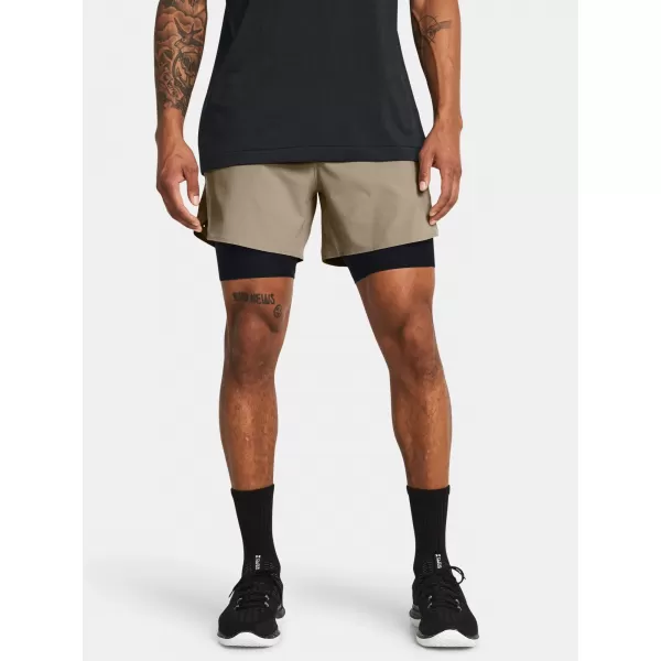 Pantaloni scurți pentru bărbați UNDER ARMOUR VANISH ELITE 2IN1 SHORT 1378604-203 MARO 