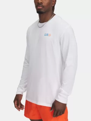 Tricou pentru bărbați UNDER ARMOUR M WORKWEAR LOGO LS 1390167-100 ALB