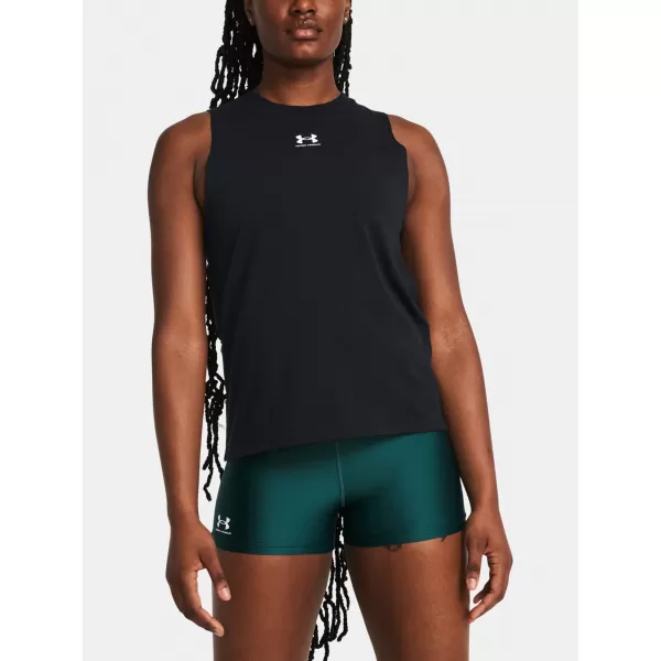  Maieu de damă UNDER ARMOUR CAMPUS MUSCLE TANK 1383659-001 NEGRU 