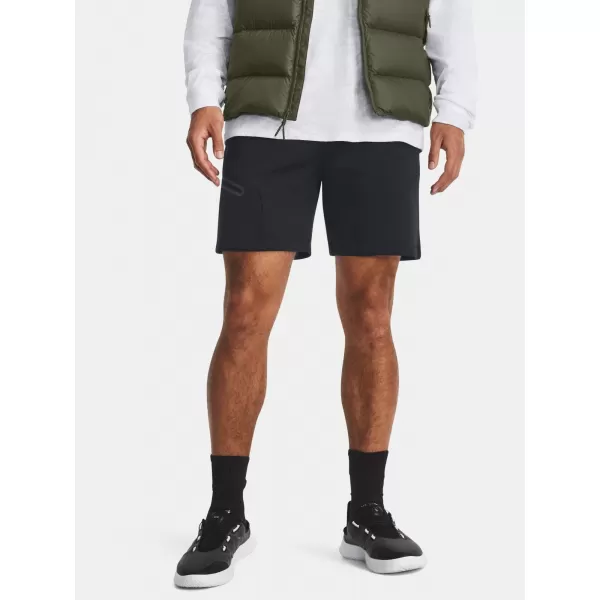  Pantaloni scurți pentru bărbați UNDER ARMOUR UNSTOPPABLE FLC SHORTS 1379809-001 NEGRU 