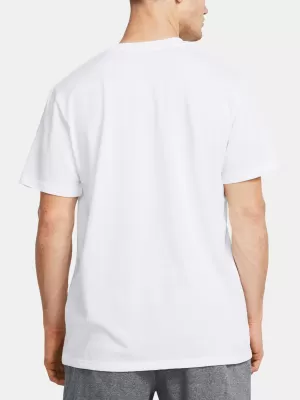 Tricou pentru bărbați UNDER ARMOUR HW ARMOUR LABEL SS 1382831-100 ALB