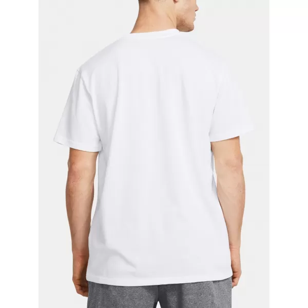  Tricou pentru bărbați UNDER ARMOUR HW ARMOUR LABEL SS 1382831-100 ALB 