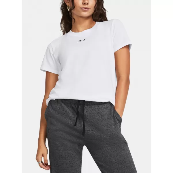  Tricou pentru femei UNDER ARMOUR CAMPUS CORE SS 1383648-100 ALB 