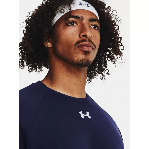  Hanorac pentru bărbați UNDER ARMOUR RIVAL FLEECE CREW 1379755-410 ALBASTRU 