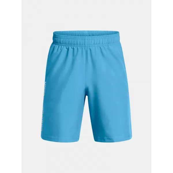  Pantaloni scurți pentru băieți UNDER ARMOUR TECH WOVEN WORDMARK SHORT 1383341-452 ALBASTRU 